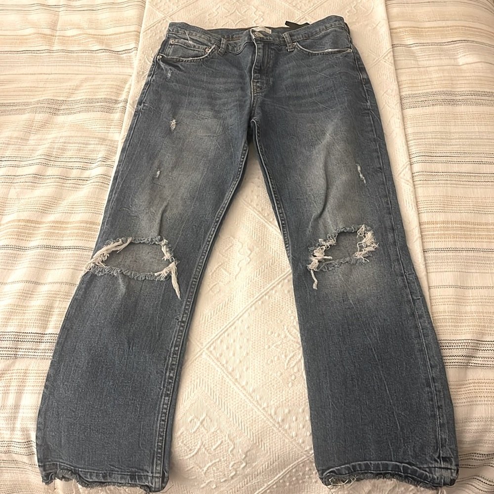 Bootcut Zara Jeans with 2 holes in the knees